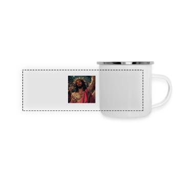 Jesus celebrates - Panoramic Camper Mug - white - Front