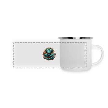 Hydra / Greek Mythology / Serpent - Panoramic Camper Mug - white - Front