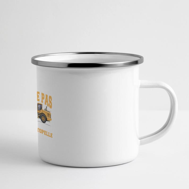 Construction machine Backhoe loader Snorer Panoramic Camper Mug