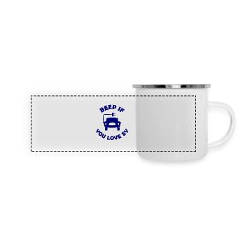 The E-Car Fans - Panoramic Camper Mug - white - Front