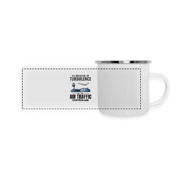 Contrôleur de la circulation aérienne ATC Aviation Humour Avion - Mug panoramique émaillé - blanc - Devant