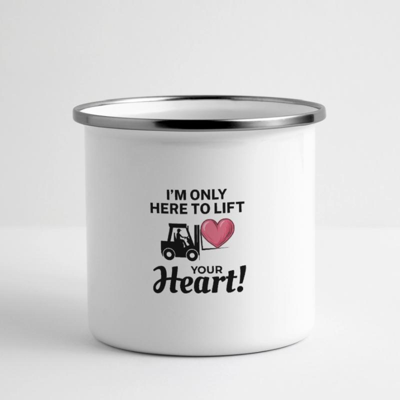 Forklift Operator Driver Valentine’s Day Funny Panoramic Camper Mug