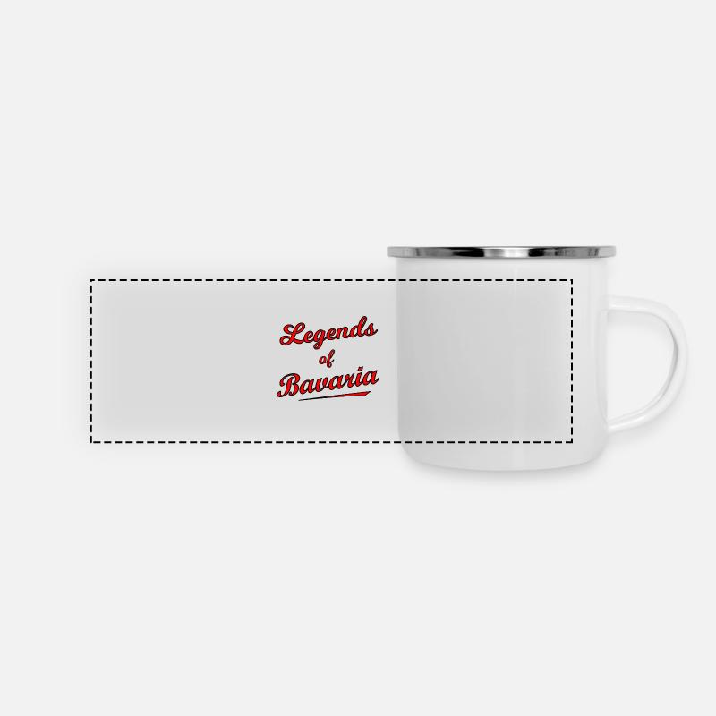 Les légendes de Bavière - Mug panoramique émaillé - blanc