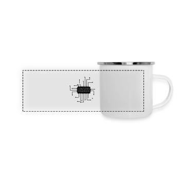 Ingénieur en informatique - ingénieur en informatique - Mug panoramique émaillé - blanc - Devant