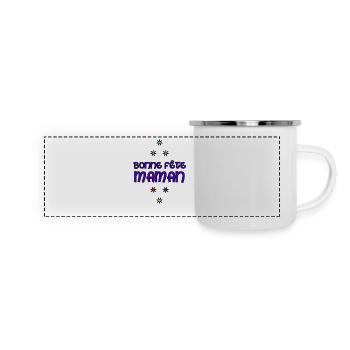 MOTHER'S DAY. HAPPY MOTHER'S DAY. MOM. I LOVE YOU - Panoramic Camper Mug - white - Front
