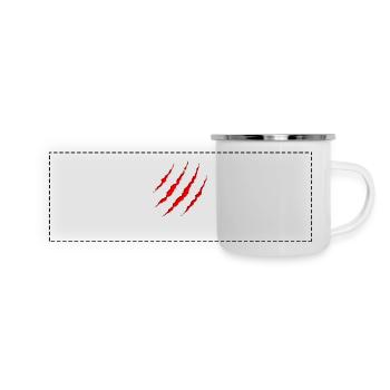 Claw scratch - Panoramic Camper Mug - white - Front