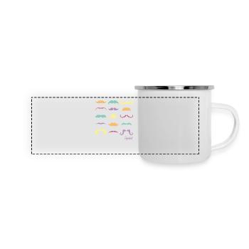 SUMMER MOUSTACHES SOYONSFOUS - Panoramic Camper Mug - white - Front