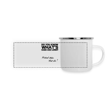 Was sonst? - Panorama Emaille-Tasse - Weiß - Vorne