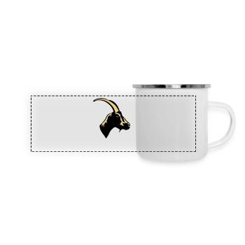 chevre animal domestique goat 1 - Mug panoramique émaillé - blanc - Devant