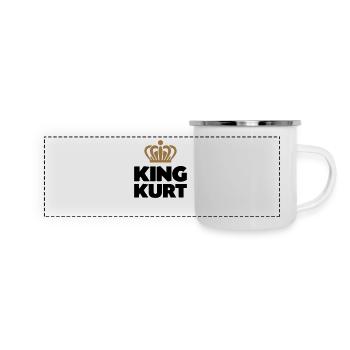 King kurt name thing crown - Panoramic Camper Mug - white - Front
