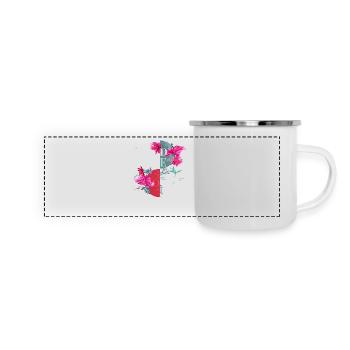 Vibes Only Sticker Quote Vector Vintage Art Styles - Panoramic Camper Mug - white - Front