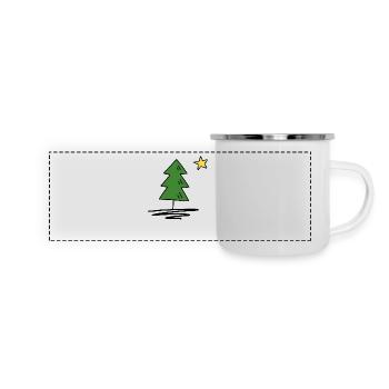 Noël - Mug panoramique émaillé - blanc - Devant