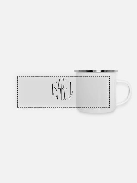 Isabell - Panoramic Camper Mug - white