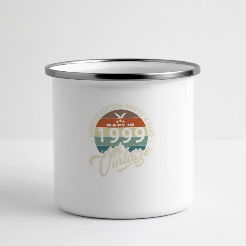 Vintage 1999 meilleur de 1999 - annif 26 ans Mug panoramique émaillé