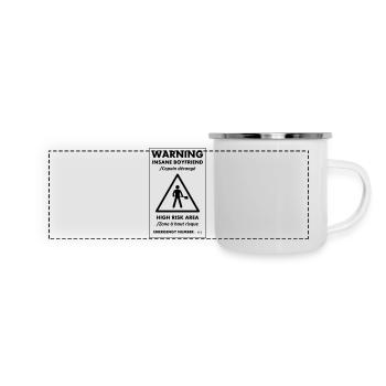 INSANE BOYFRIEND - Panoramic Camper Mug - white - Front