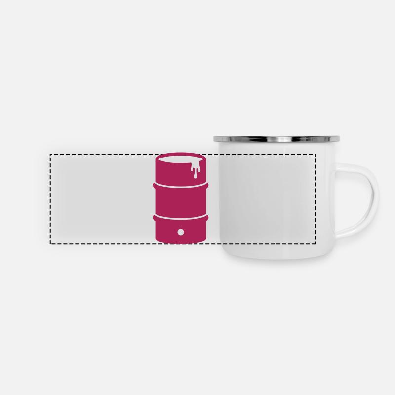 Barrel - Panoramic Camper Mug - white