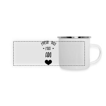adolescent / enfant / ado / adolescente - Mug panoramique émaillé - blanc - Devant