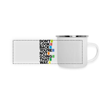 Don't look back - Panoramic Camper Mug - white - Front