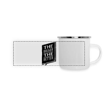 cats hobbies outdoors jokes gift geek movies - Panoramic Camper Mug - white - Front