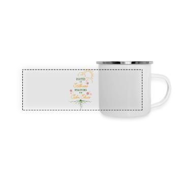 Rooted in Stillness Calm Skies - Panoramic Camper Mug - white - Front