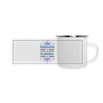 Florina comme prénom - Mug panoramique émaillé - blanc - Devant