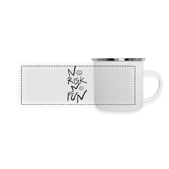 No risk, no fun - Panoramic Camper Mug - white - Front