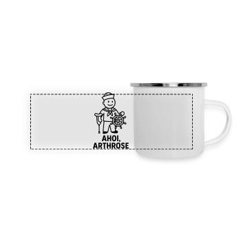 Arthrose Ahoy - Mug panoramique émaillé - blanc - Devant