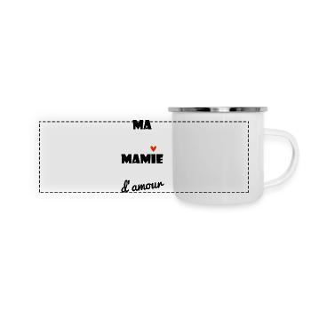 GRANNY. MAMMA. GRANDMOTHER. MOTHER'S DAY. HEART - Panoramic Camper Mug - white - Front