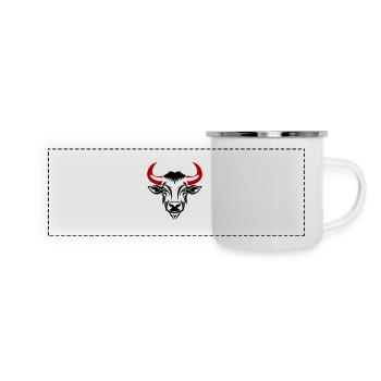 Bull Head Taurus - Panoramic Camper Mug - white - Front
