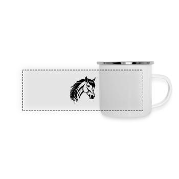 Horse Head - Panoramic Camper Mug - white - Front