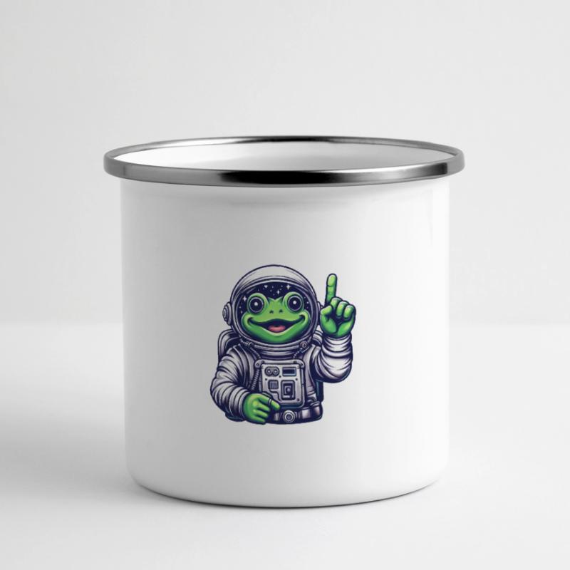 Astronaut Frog Toad Space Cosmonaut Panoramic Camper Mug