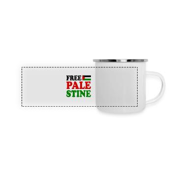 Free palestine - Panoramic Camper Mug - white - Front
