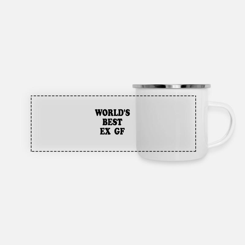 world's best ex gf - Panoramic Camper Mug - white
