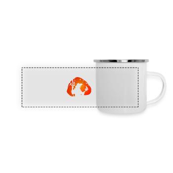 alimentation des oiseaux - Mug panoramique émaillé - blanc - Devant