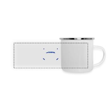 SuperAgent de sécurité cadeau - Mug panoramique émaillé - blanc - Devant