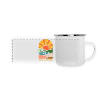 Find your wild - Panoramic Camper Mug - white - Front
