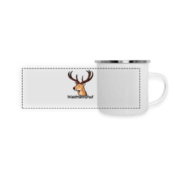 Waidmannsheil Deer Hunting - Panoramic Camper Mug - white - Front