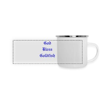 Que Dieu bénisse le poisson rouge - Mug panoramique émaillé - blanc - Devant