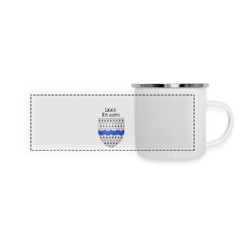 liger atlantel / loire atlantik - Panorama Emaille-Tasse - Weiß - Vorne