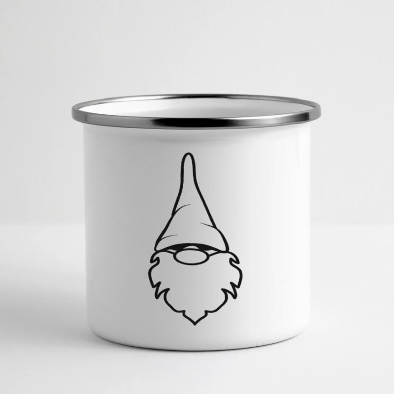 Funny dwarf beard funny stocking cap Panoramic Camper Mug