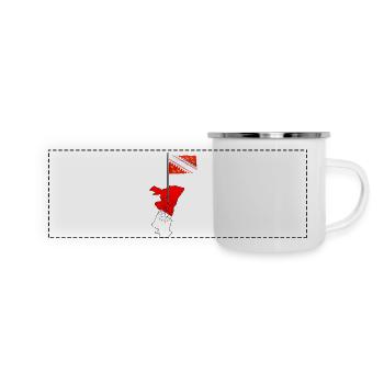 Alsace Flag - Panoramic Camper Mug - white - Front