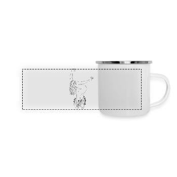 Déesse de la nature - Mug panoramique émaillé - blanc - Devant