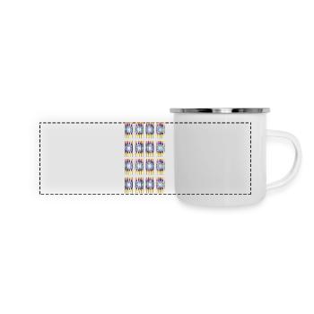 Hypnotic design Type-1 - Panoramic Camper Mug - white - Front