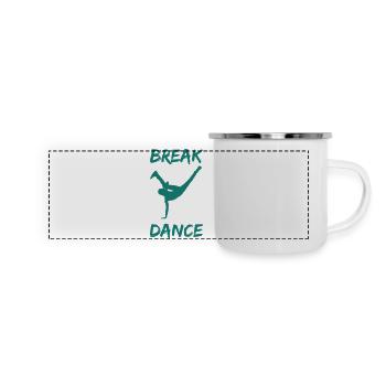 Breakdancer bboy - Panoramic Camper Mug - white - Front