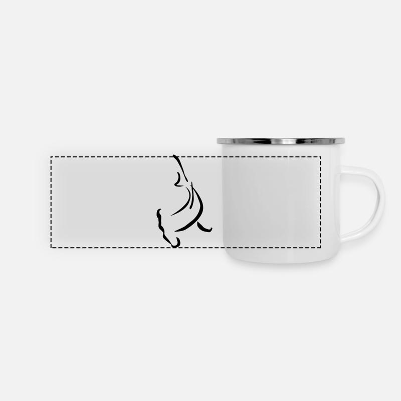 Hammerhead shape - Panoramic Camper Mug - white