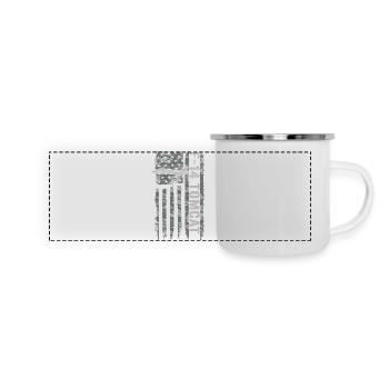 F-14 Tomcat American Flag Military Camouflage - Panoramic Camper Mug - white - Front