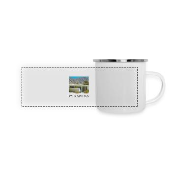 Palm Springs - Mug panoramique émaillé - blanc - Devant