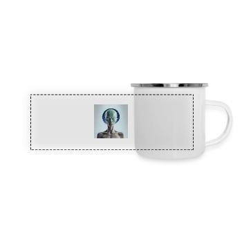 Astronomie Astrophysik - Panorama Emaille-Tasse - Weiß - Vorne