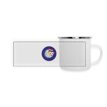 Ägyptische Raumfahrtbehörde - Panorama Emaille-Tasse - Weiß - Vorne