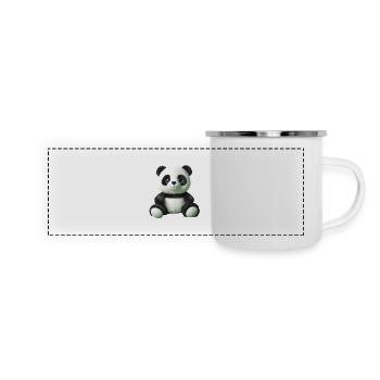 Panda - Panoramic Camper Mug - white - Front